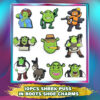 10Pcs Shrek Puss in Boots Shoe Charms: PVC Decorations for Kids' Sandals