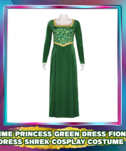 Anime Princess Fiona Green Dress: Shrek Cosplay Costume