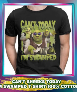 Can't Shrek Today I'm Swamped T Shirt: Men's Cotton Hipster Tee