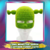 Long Monster Shrek Knitted Hat: Cute Woolen Winter Beanie