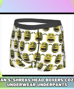 Man Shrek Head Boxers: Cozy Underwear