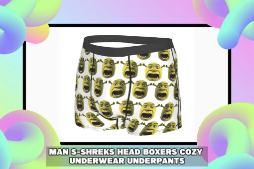 Man Shrek Head Boxers: Cozy Underwear