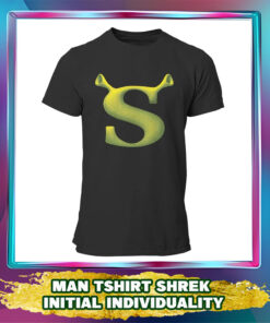 Man T-Shirt Shrek Initial: Graphic Streetwear Trendy Tee