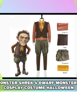 Monster Shrek Dwarf Monsters Cosplay Costume: Halloween King Dwarf Outfit