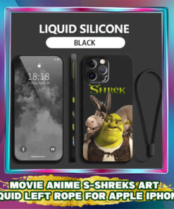 Shrek Anime iPhone Case: Luxury Golden Plating Cover for iPhone