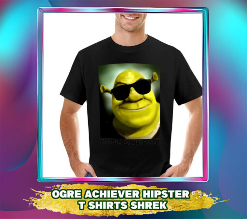 Shrek Ogre Achiever T-Shirt: Plus Size Boys' Animal Print Funny Tee