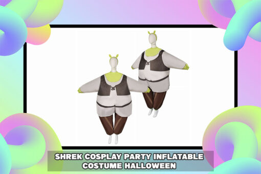 Shrek Cosplay Party Inflatable Costume: Halloween Carnival Adult Suit