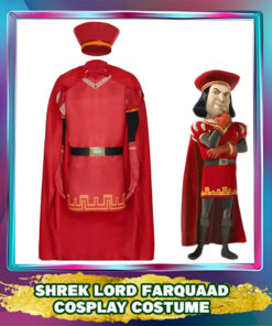 Shrek Lord Farquaad Cosplay Costume: Green Monster Cloak for Men