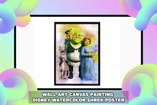 Shrek Poster Prints: Wall Art Canvas Painting, Kids' Room Decor